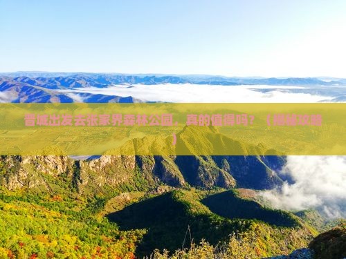 晋城去张家界森林公园旅游