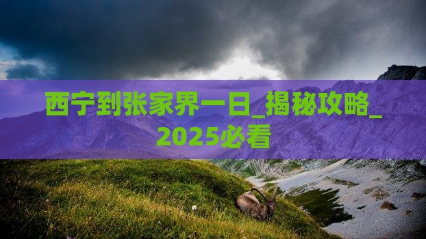 西宁到张家界一日