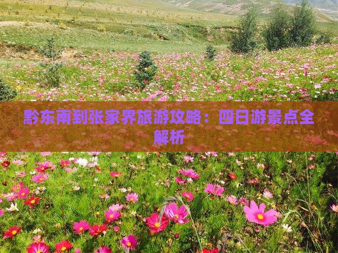 黔东南到张家界森林公园四日游