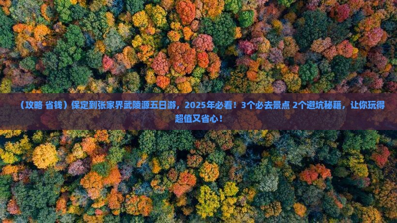 保定到张家界武陵源五日游