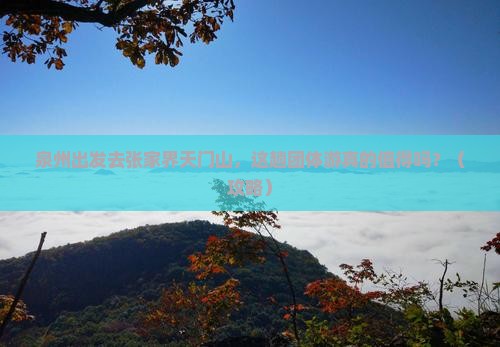 泉州到张家界天门山团体旅游