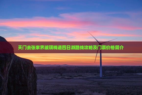 天门去张家界玻璃栈道四日游