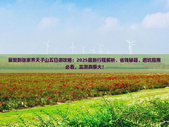 襄樊到张家界天子山五日游
