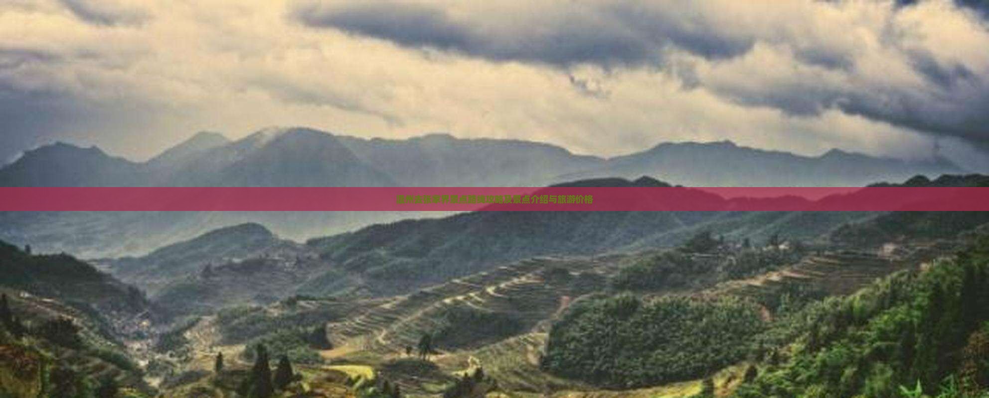 温州去张家界景点