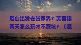 眉山到张家界芙蓉镇二日游