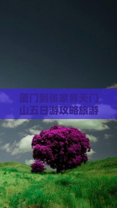 厦门到张家界天门山五日游