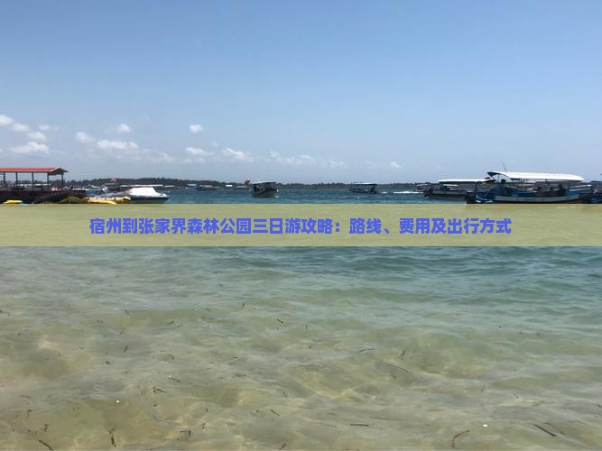 宿州到张家界森林公园三日游