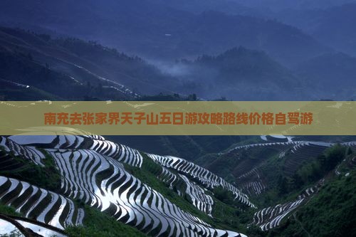 南充去张家界天子山五日游