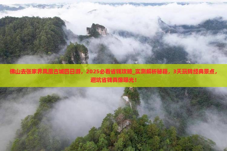 佛山去张家界凤凰古城四日游