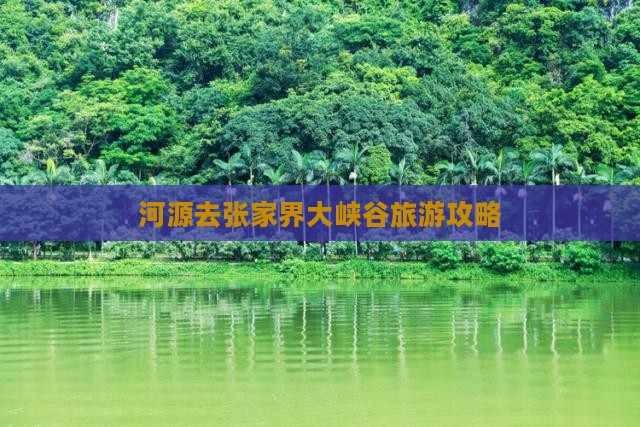 河源去张家界大峡谷大型旅游团