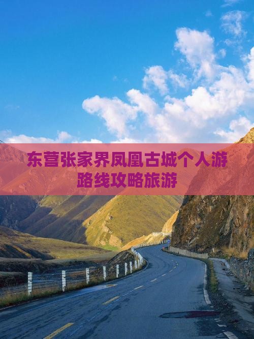 东营去张家界凤凰古城个人游