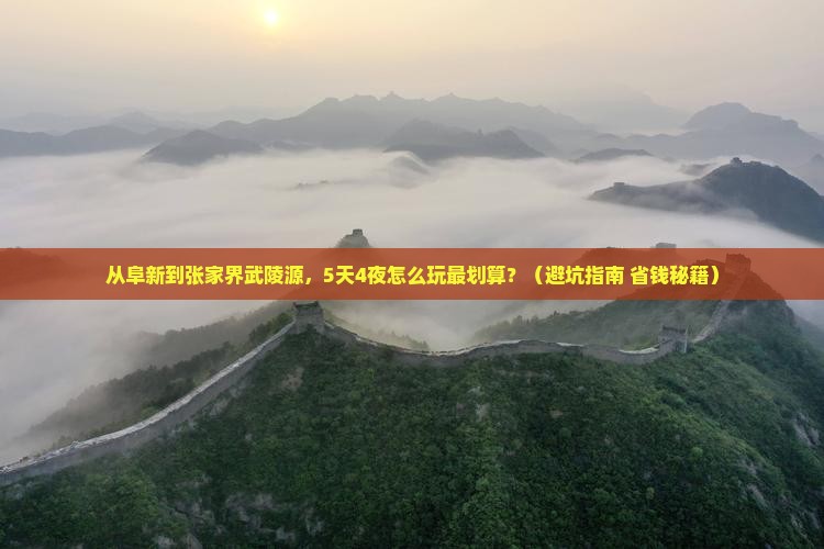 阜新到张家界武陵源门票