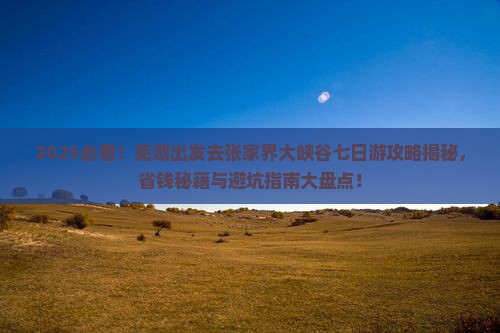 芜湖去张家界大峡谷七日游
