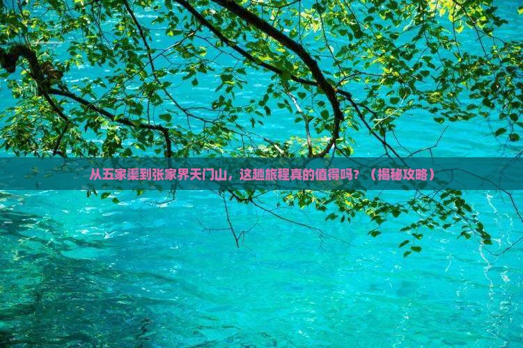 五家渠到张家界天门山旅游