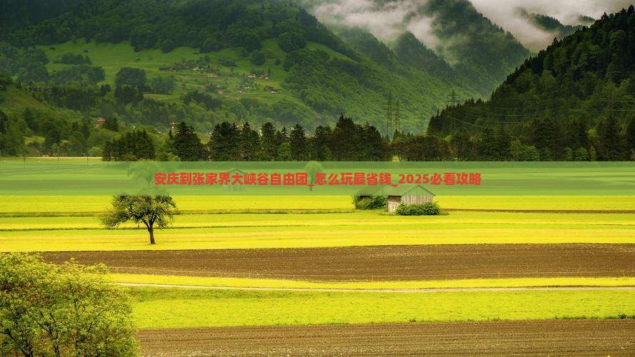 安庆到张家界大峡谷自由团