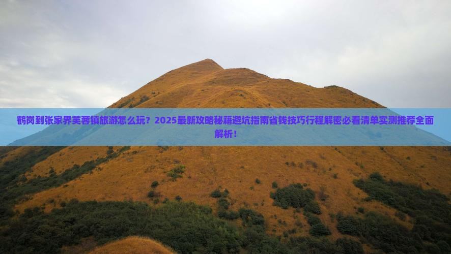 鹤岗到张家界芙蓉镇旅游