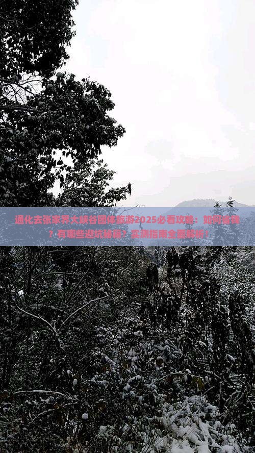 通化去张家界大峡谷团体旅游