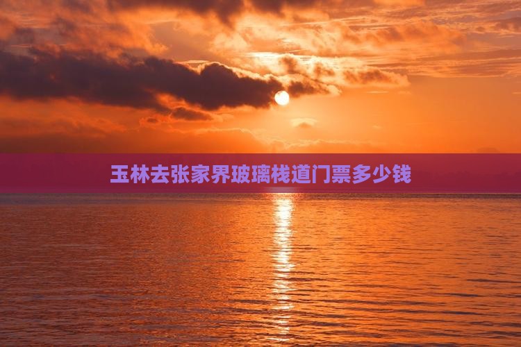 玉林去张家界玻璃栈道门票