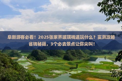 阜新去张家界玻璃栈道哪里玩