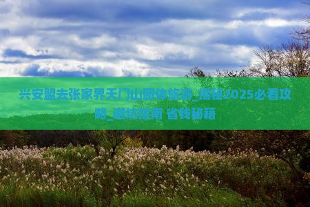 兴安盟去张家界天门山团体旅游