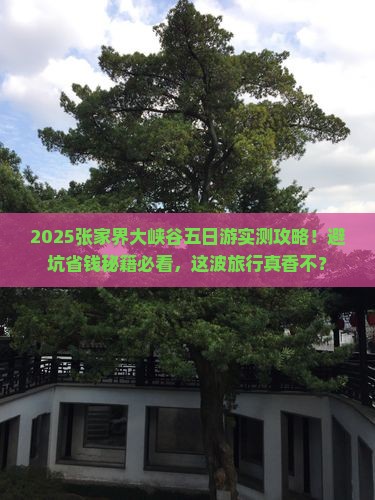 思茅去张家界大峡谷五日游