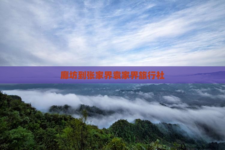 廊坊到张家界袁家界旅行社