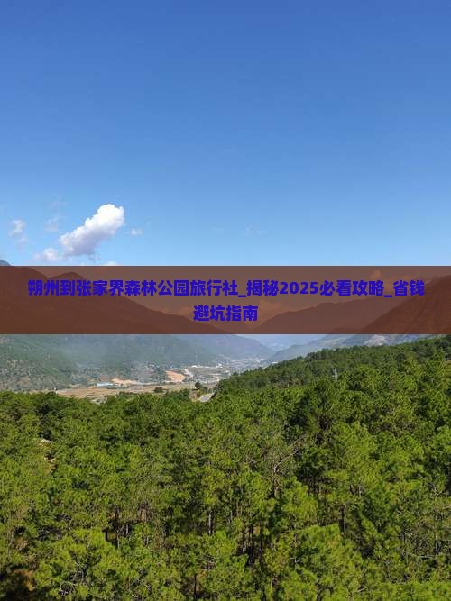 朔州到张家界森林公园旅行社