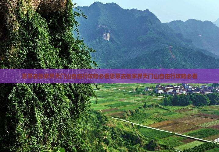 思茅去张家界天门山自由行