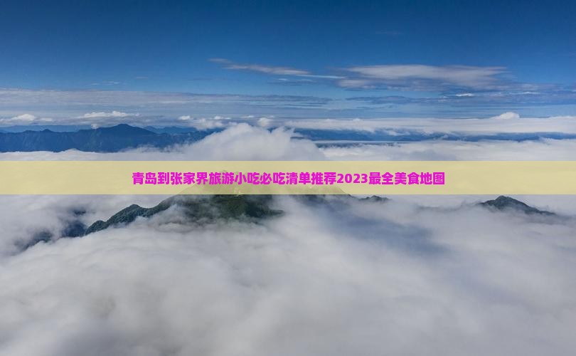 青岛到张家界旅游小吃