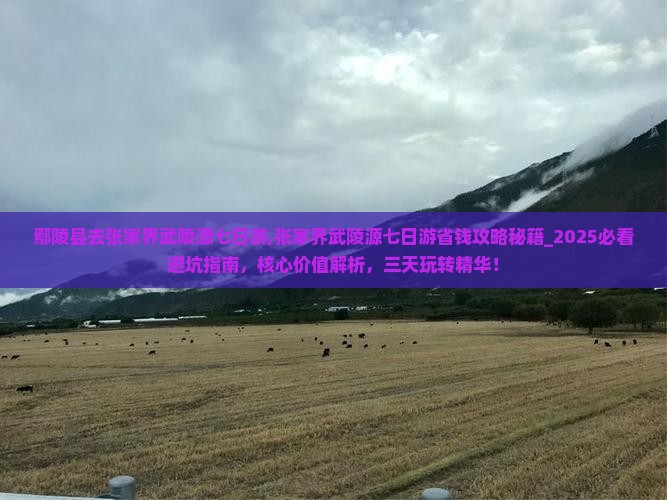 鄢陵县去张家界武陵源七日游