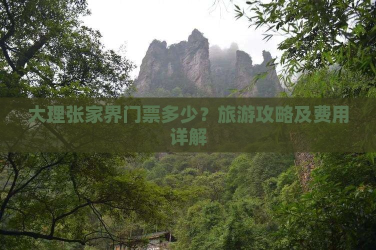 大理去张家界门票