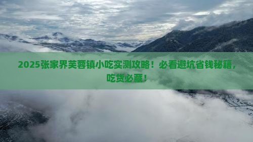 黄石去张家界芙蓉镇旅游小吃
