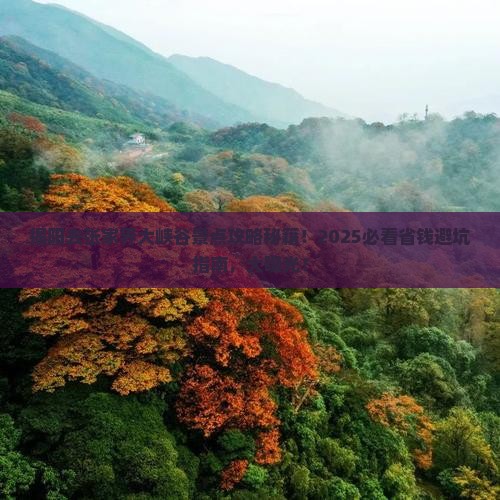 揭阳去张家界大峡谷景点