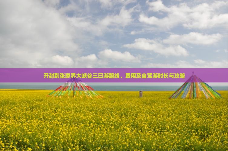 开封到张家界大峡谷三日游