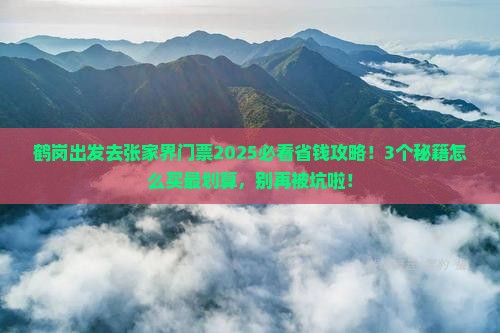鹤岗去张家界门票