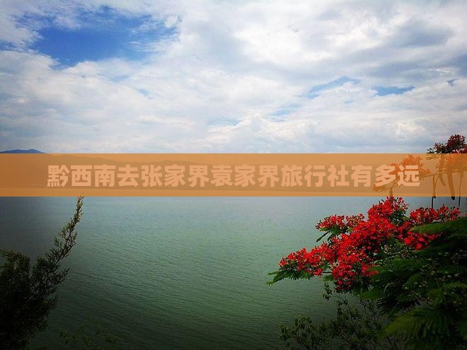 黔西南去张家界袁家界旅行社