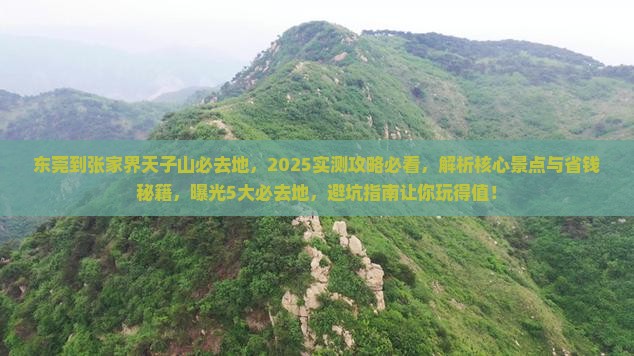 东莞到张家界天子山必去地