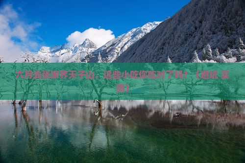 六月到张家界天子山旅游小吃