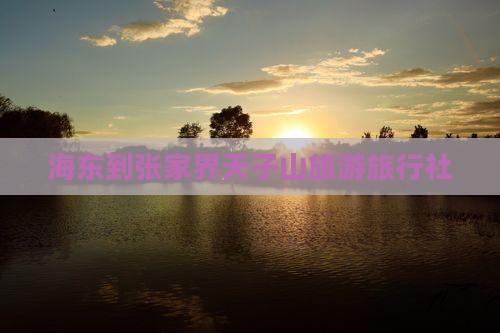 海东到张家界天子山旅行社